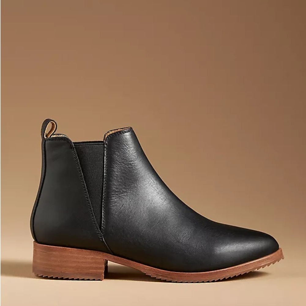 New‎ no box  Nisolo x Anthropologie Eva Everyday  Chelsea boots in black